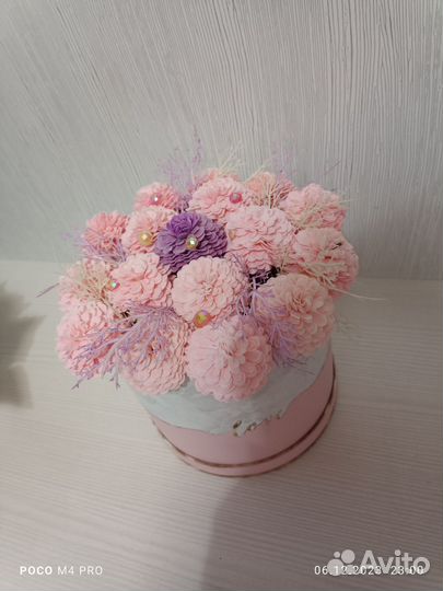 Букет из мыльных цветов