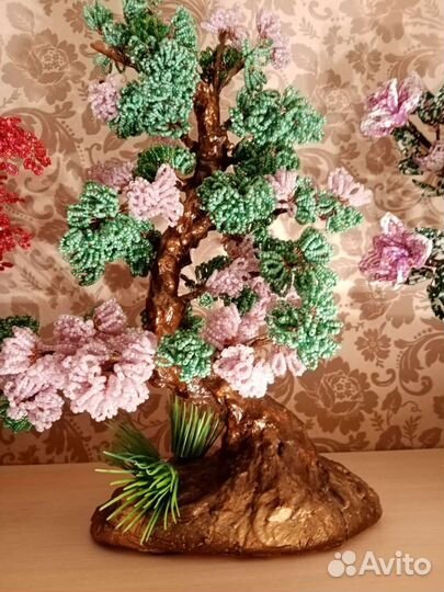 Деревья из бисера