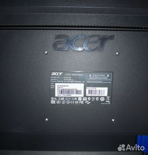 Монитор Asus vs208