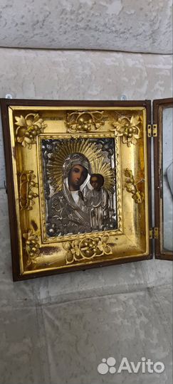 Икона Казанская Божья Матерь 19 век