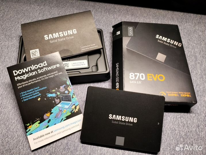 Samsung 870 EVO 500GB + Внешний бокс