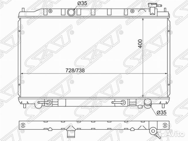 Радиатор охлаждения двигателя NS0004J31V6 Nissan
