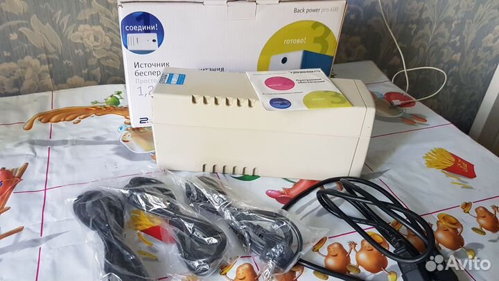 Источник бесперебойного питания ippon, кабель