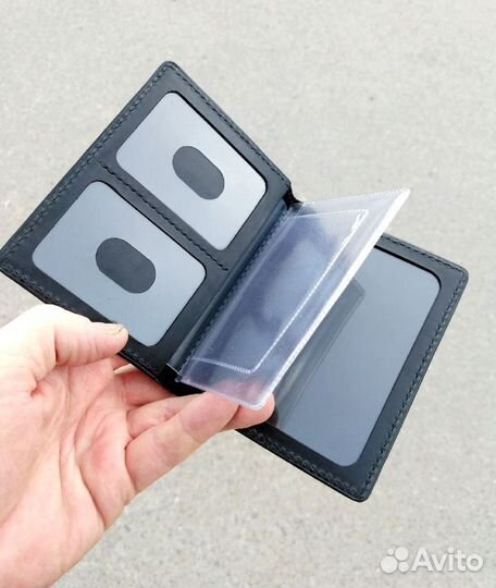 Кожаная обложка для автодокументов 