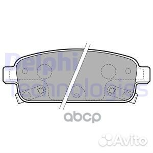 Колодки тормозные дисковые зад LP2167 Delphi