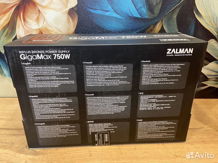 Блок питания Zalman ZM750-gvii 750W