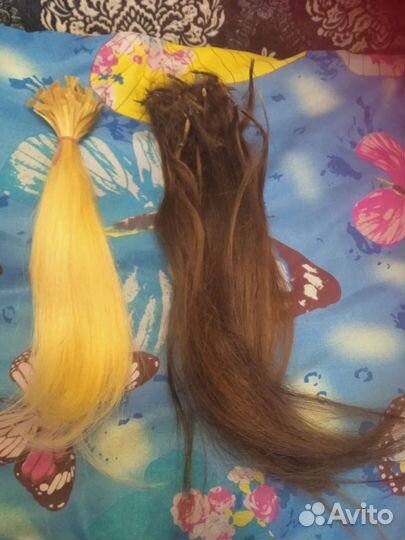 Волосы для наращивания блонд