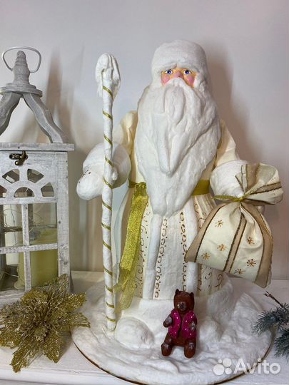 Ватный Дед Мороз ручной работы 49 см
