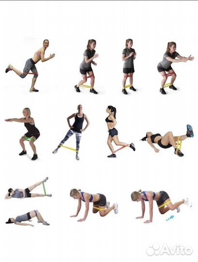 Комплект фитнес резинок 5 штук