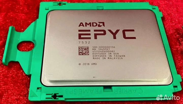Amd Epyc 7532 32 ядер 2.4-3.3Ghz 256mb 200w