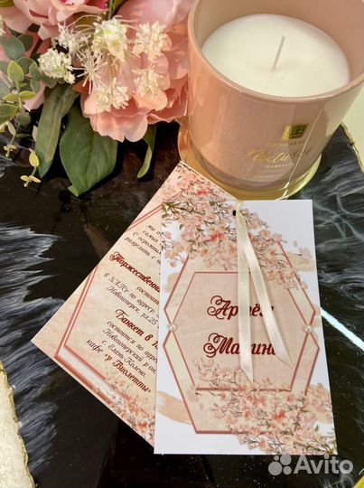 Приглашения-открытки на торжество и свадьбу