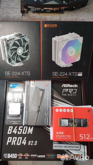 Комплект Ryzen 5 3600 + AsRock B450M PRO4 (новая)