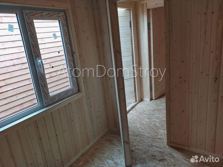 Бытовка деревянная утепленная с электрикой