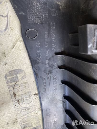 Обшивка задней арки volkswagen polo седан 2019