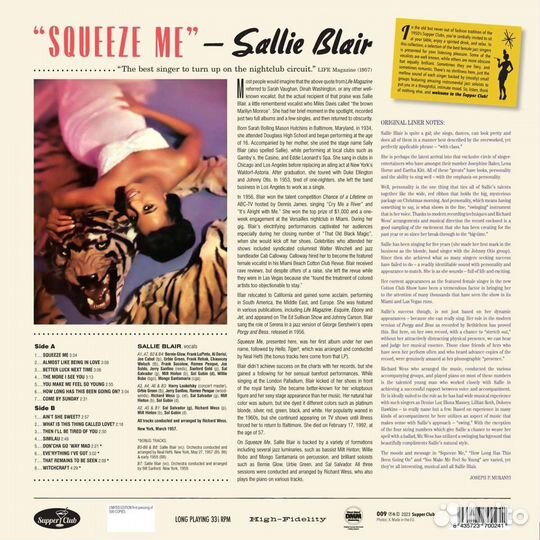 Sallie Blair - Squeeze Me (180g) (Limited Numbered