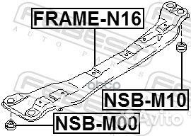 Втулка подрамника перед прав/лев nsbm10 Febest