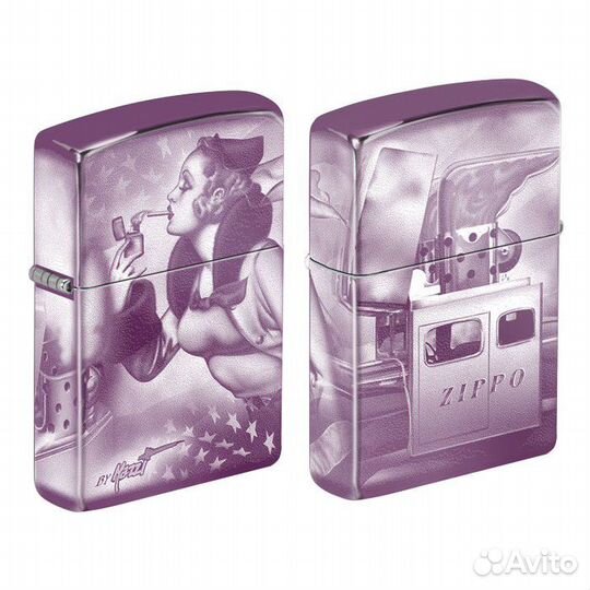 Зажигалка Zippo by Mazzi - Windy Girl & Car