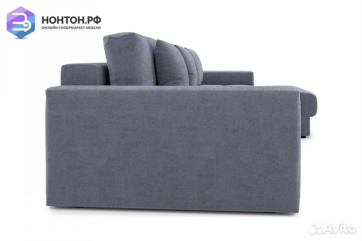 Диван угловой тик-так Монарх М2О1 темно-серый