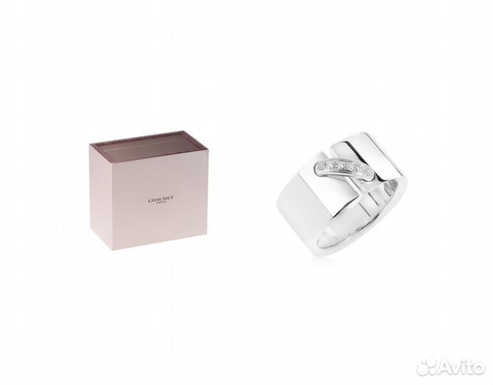 Золотое кольцо с бриллиантами 0.05ct Chaumet Liens