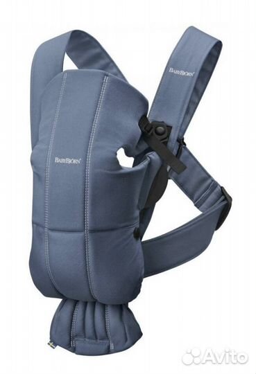 Рюкзак-переноска babybjorn mini cotton индиго