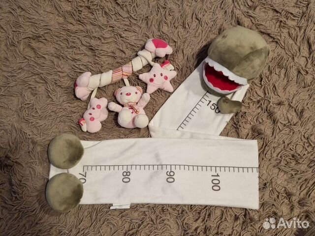 Игрушки: ростомер мягкий + змейка+игр. для ванной