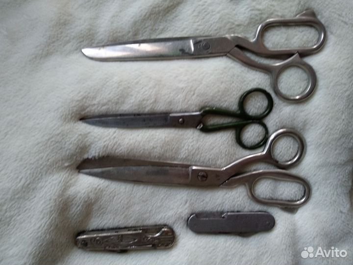 Нож складной СССР,ножницы СССР