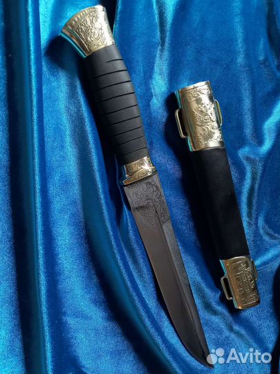 Казачий пластунский нож резной