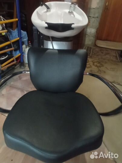 Раковина парикмахерская с креслом