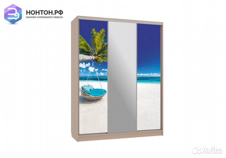 Шкаф-купе Бассо 10-600 77 дуб млечный