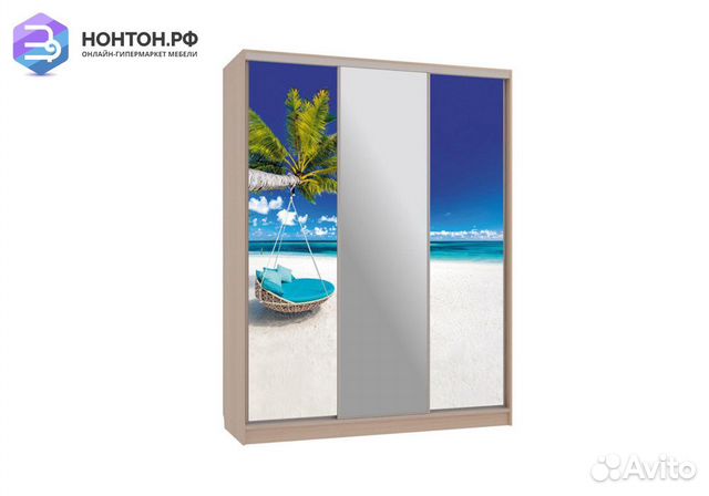 Шкаф-купе Бассо 10-600 77 дуб млечный