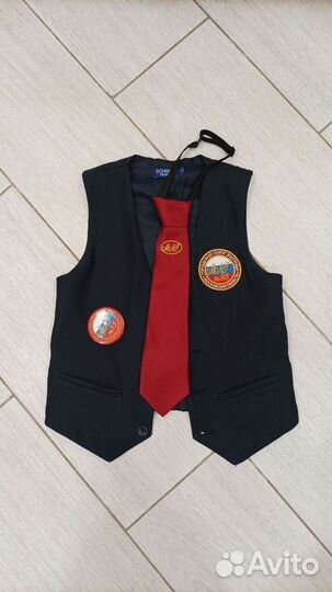 Жилетка, галстук, значок, гимназия 33 мытищи