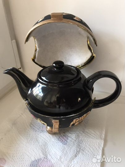 Заварочный чайник с грелкой и ситечком