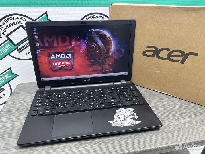 Быстрый тонкий Acer 4 ядра AMD 4Gb SSD+320Gb