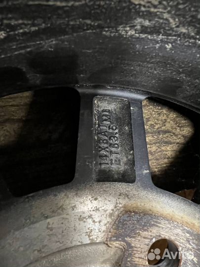 Polaris rzr xp 1000 колесо / диск задний 14x8