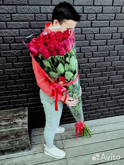 Высокие розы Гигантские розы Доставка цветов