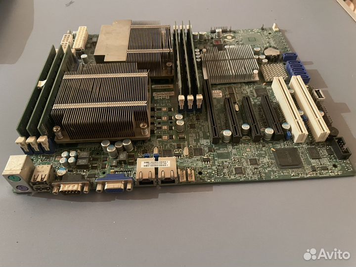 Мат.плата X8dtl-i полный комплект