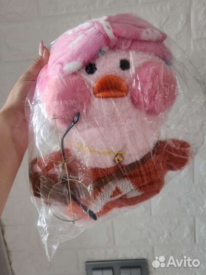 Мягкая игрушка утка lalafanfan новая