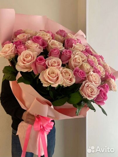 Цветы розы букет