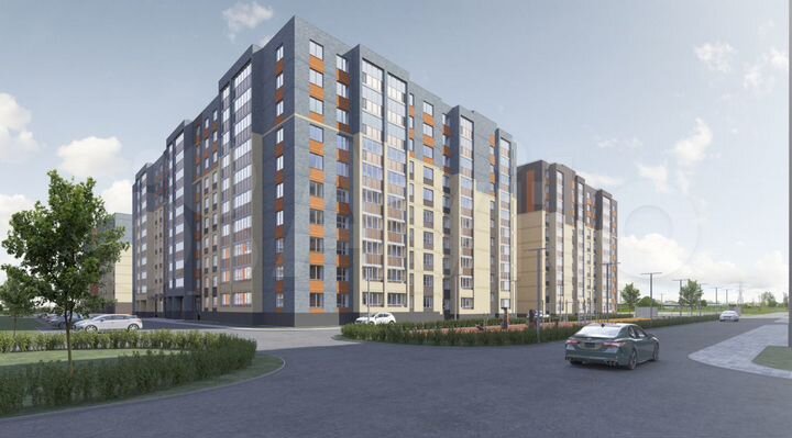 2-к. квартира, 55,4 м², 3/10 эт.