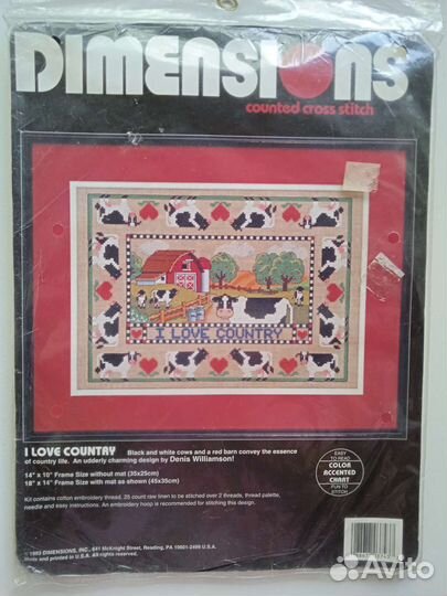 Набор для вышивания крестом dimensions