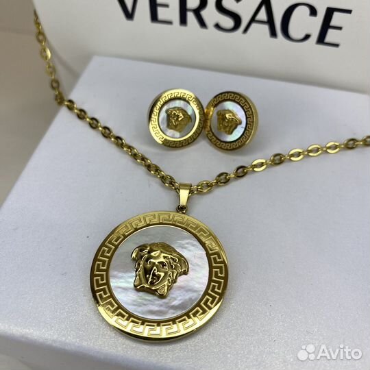 Колье и серьги versace