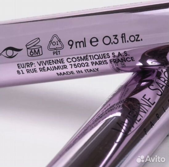 Водостойкая тушь для ресниц новая vivienne sabo