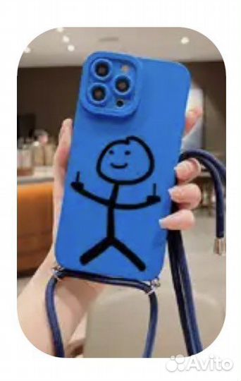 Чехол на шнурке силиконовый на iPhone 13