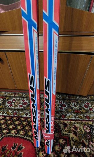Лыжи беговые коньковые madshus с палками