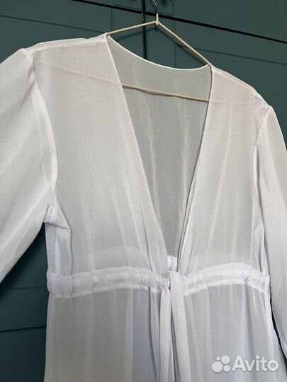 Накидка пляжная белая