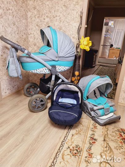 Bebe-mobile Mario 3 в 1 автолюлька на раме