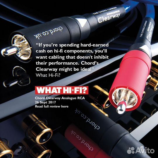 Кабель Chord Company Clearway RCA