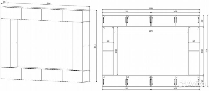 Стенка под тв