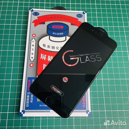 Защитное стекло Remax iPhone 7/8 Plus черное