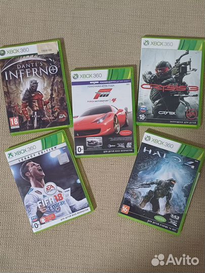 Диски на xbox 360, halo 4, Crysis 3 и др